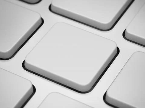 Closeup of empty computer key 库存插图