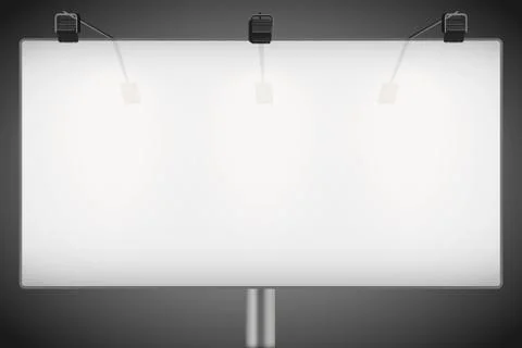 Closeup Empty mockup billboard Stock Illustration