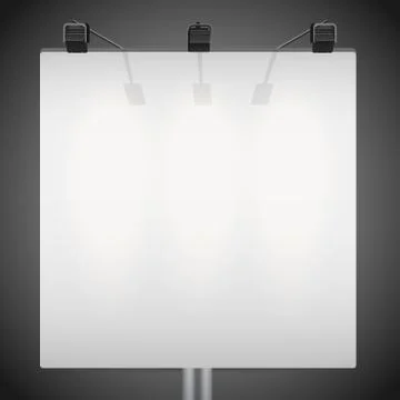 Closeup Empty mockup billboard Illustrazione stock