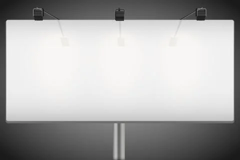 Closeup Empty mockup billboard Illustrazione stock