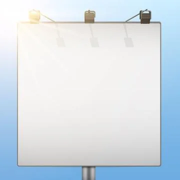 Closeup Empty mockup billboard Stock Illustration