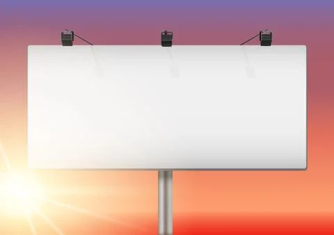 Closeup Empty mockup billboard Illustrazione stock