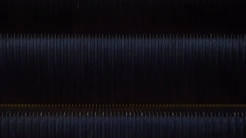 Closeup escalator, moving steps, stairs. Stock-Footage 111908290