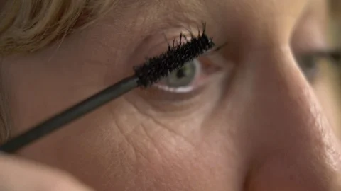 Closeup eye lashes Stock Footage 101928079