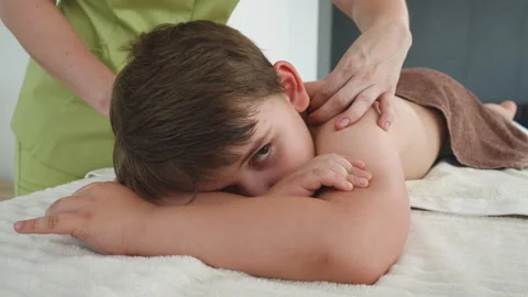 young boy massage 