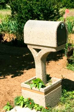 Closeup of a Fancy Mailbox Stock Photos
