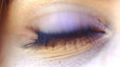 Closeup of female eye Stock Footage 90805708