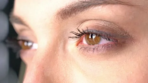 A closeup of a female eye Stock Footage 146074291
