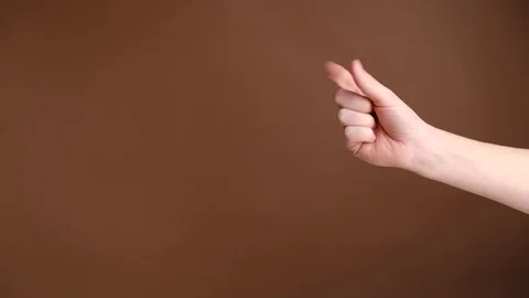Closeup of female hand counting from to three and shows an ok sign Stock Footage 123021485