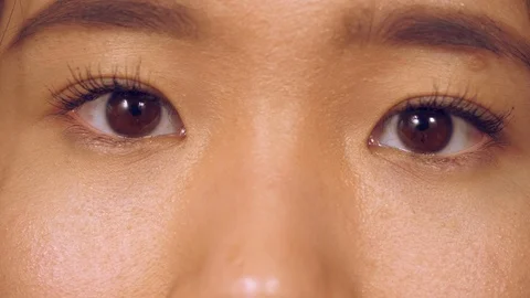 Closeup female upper face Stock Footage 88337505