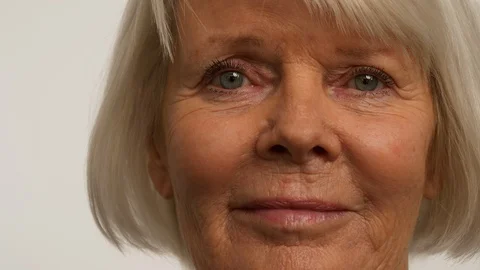 Closeup of a fine beautiful face Stock Footage 107749266