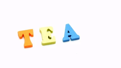 Closeup finger composing Team word colorful letter / Concept footage. Stock Footage 117374505