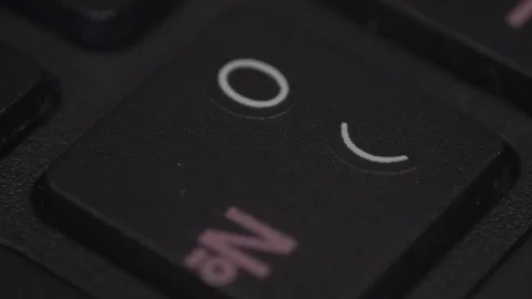 Closeup of a finger pressing a key on a computer keyboard Stock Footage 118303011