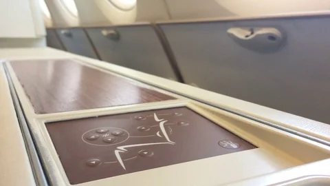 Closeup finger push seat control panel Stock Footage 78045949