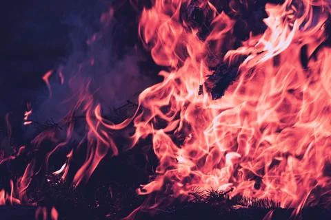 Closeup of fire blaze Stock Photos