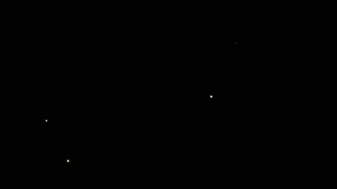 Closeup of fireworks exploding in the night sky. Pyrotechnics. 4K Stock Footage 166079940