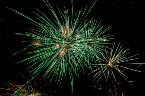 Closeup of fireworks Stock Photos