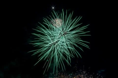 Closeup of fireworks Foto stock
