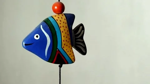 Closeup of a fish hanging. Stock Footage 279926555