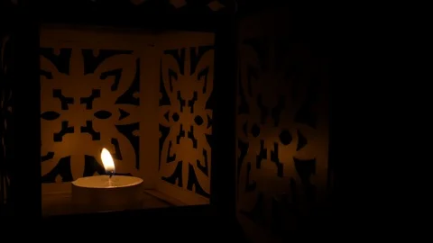 Closeup flame in lamp Stock Footage 99847233