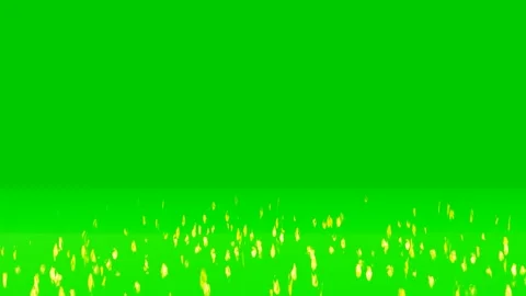 Closeup of flames burning slow motion effect green screen background Stock Footage 259604267
