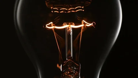 Closeup flashing light bulb Stock Footage 84132305