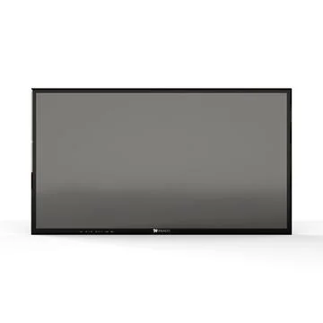 Closeup of a flat-screen TV isolated on a white background Stock Illustration