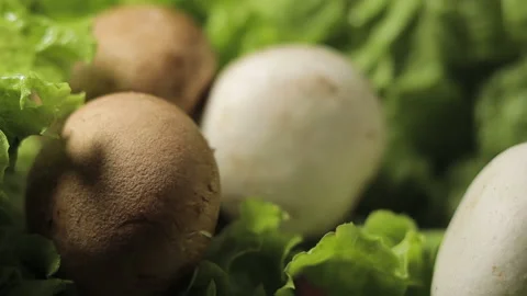 Closeup footage of camera slowly moving, organic and healthy nutrition, fresh Video stock 130239013