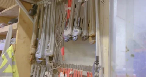 Closeup Footage of Wrenches Stock Footage 201157425