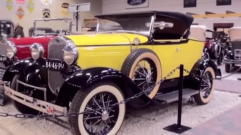 CloseUp of the Ford A with Special backside (Built in 1930) Video stock 84067745