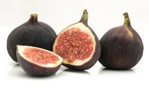 Closeup of fresh figs. Stock Photos