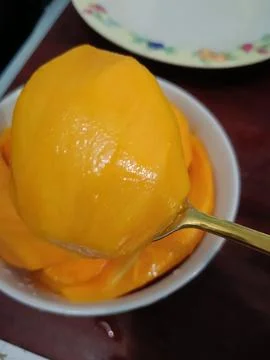 Closeup of fresh mango Stock Photos