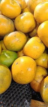 Closeup of fresh orange Stock Photos