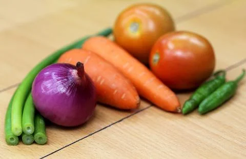 Closeup of fresh vegetables Stock Photos