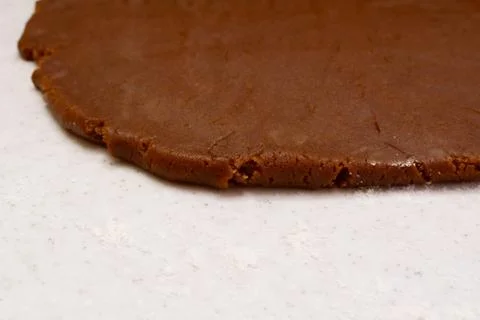 Closeup of gingerbread cookie dough Stock Photos