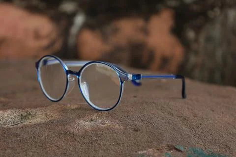 Closeup of a glasses on blur background Фото