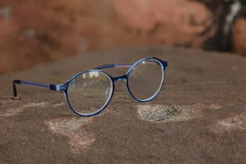 Closeup of a glasses on blur background Fotos Stock