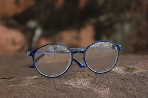 Closeup of a glasses on blur background Stock-Fotos