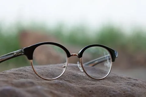 Closeup of a glasses on blur background Фото