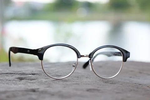 Closeup of a glasses on blur background Фото