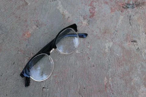 Closeup of a glasses on blur background Stock Photos