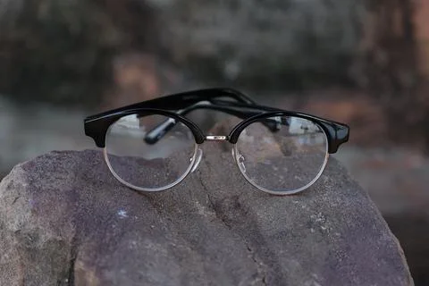 Closeup of a glasses on blur background Фото