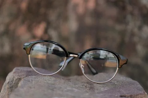 Closeup of a glasses on blur background Фото