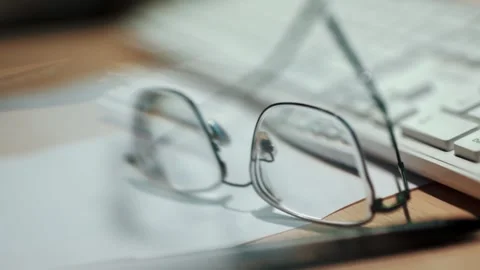 Closeup of glasses Video stock 272212108