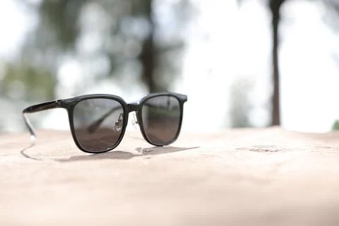 Closeup of a glasses, glasses on a table Stock Photos
