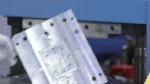 Closeup of Gloved Hands Assembling Machine in Cleanroom Stock Footage 10895375