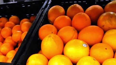 Closeup of grabbing an orange Vídeos de archivo 45295182