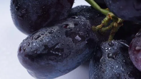 Closeup of Grapes on a white background.  Фото