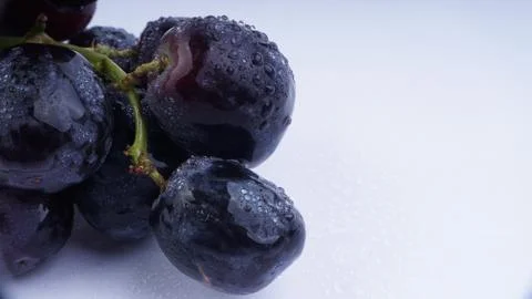 Closeup of Grapes on a white background.  写真素材