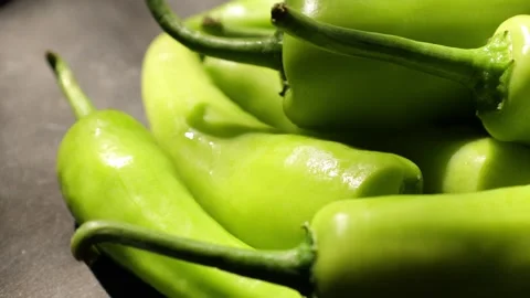 Closeup of a green pepper Video stock 302537184